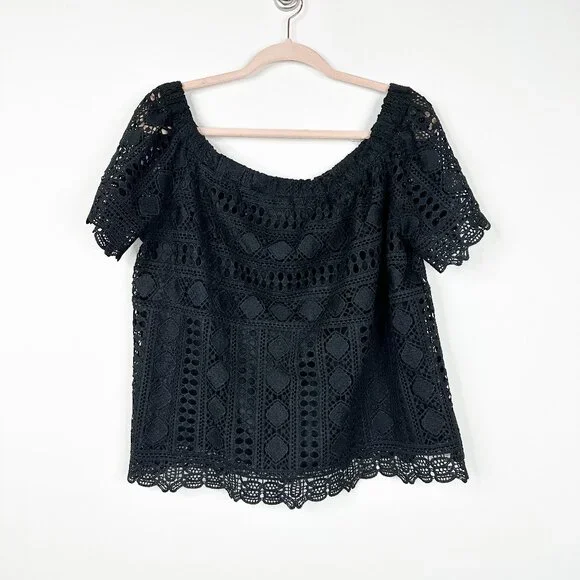 2/$24 Anthropologie Sunday in Brooklyn Evie Off-the-Shoulder Top #A0602 TRB3 - Picture 3 of 7